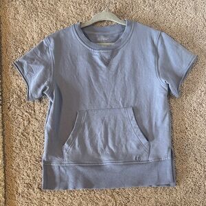 Little Bipsy Light Blue Short Sleeve Hoodie